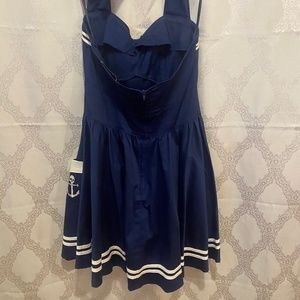 Hell bunny blue sailor dress